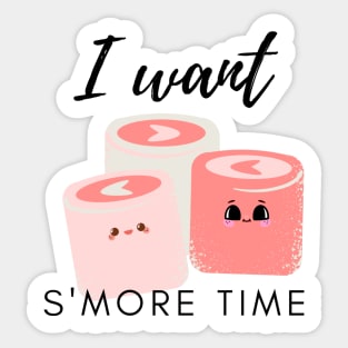 I want more Time, Valentine Marshmallow, I love you Sticker